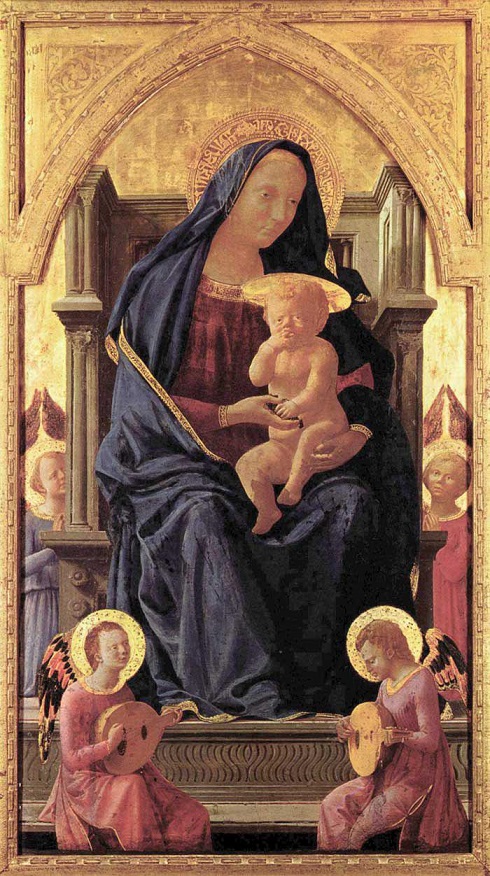 عیسی در آغوش حضرت مریم اثر مازاتچو