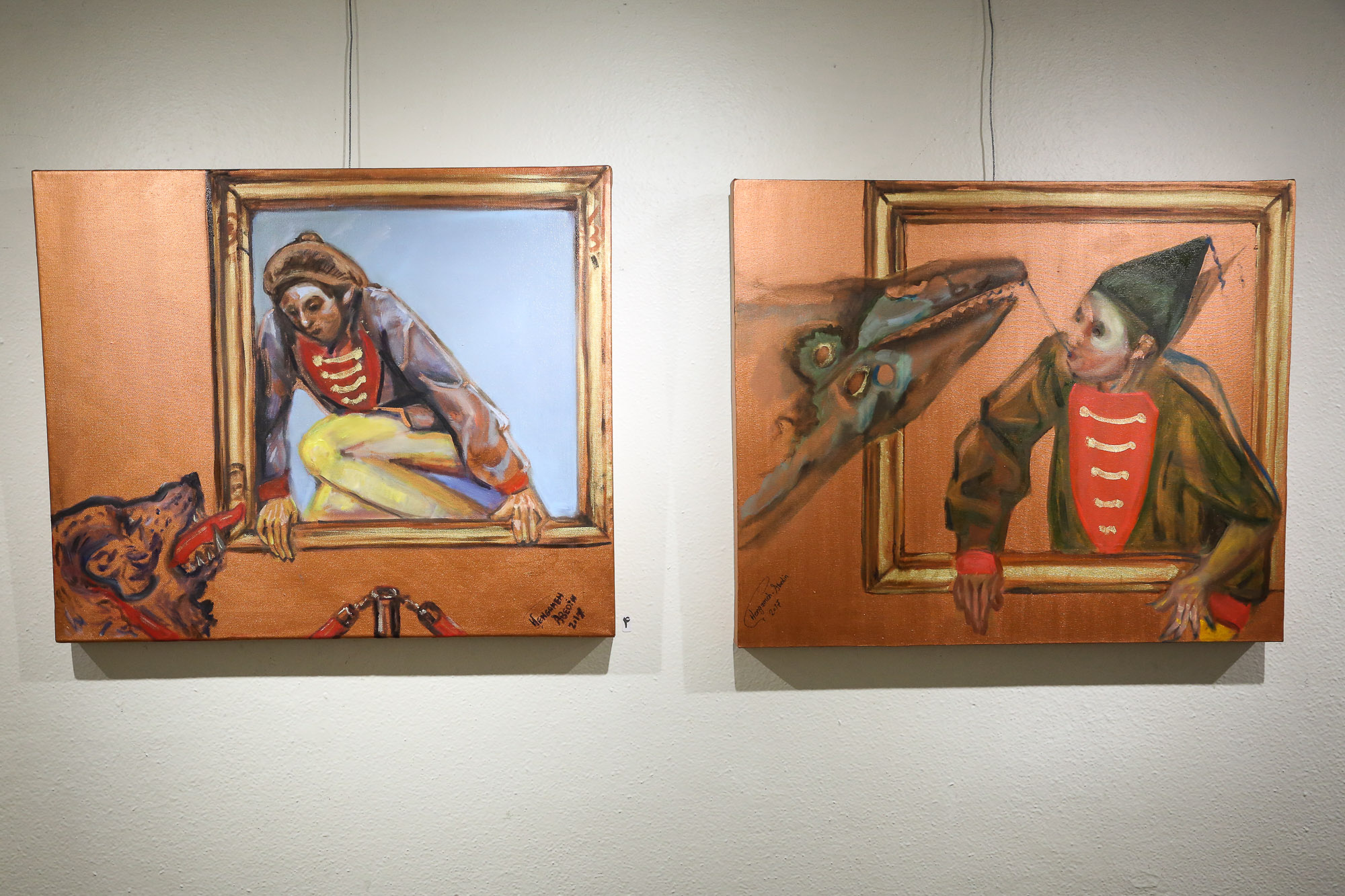 افتتاحیه نمایشگاه نقاشی های هنگامه عابدین در گالری گلستان